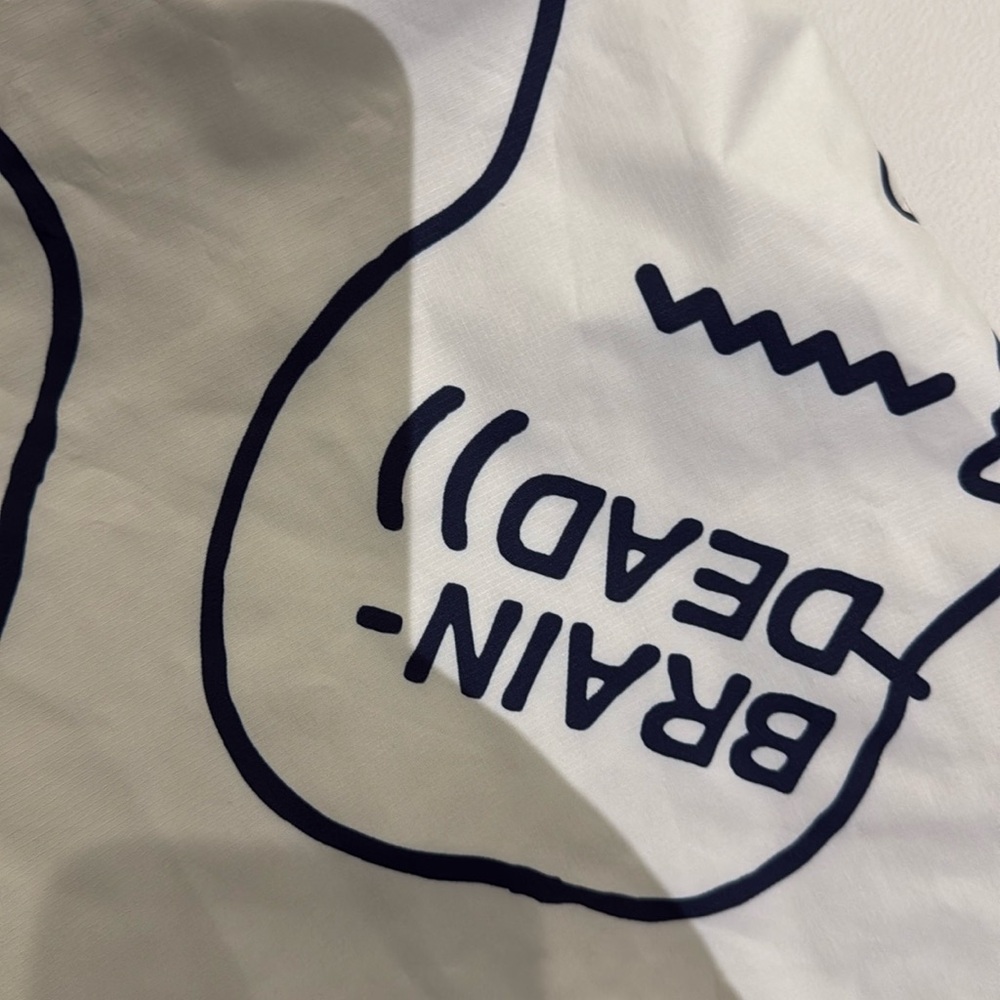 North face X Braindead parka jacket Size Large never worn navy / cream